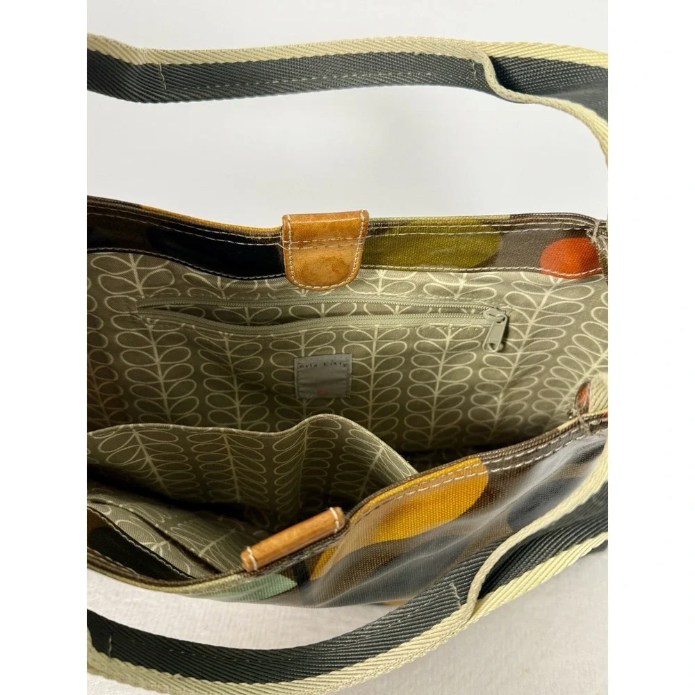 Orla Kiely Etc PVC Tote Bag Retro Stem Leaf Print Shoulder Handbag